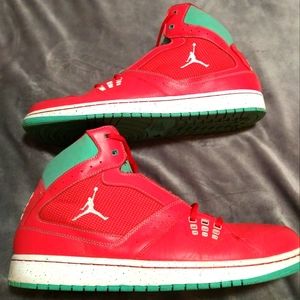 Sz13 Men's Jordans Red/Green